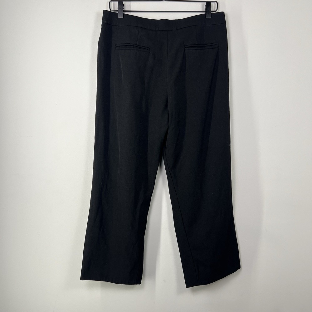 Derek Lam Wool Cropped Trousers Womens Size 8 Black Italian Fabric Tailored - Picture 10 of 15